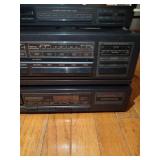 Vintage Stereo equipment, Curtis Mathis tuner, amplifier equalizer, cd player and panasonic 4head hi-fi stereo VHS.