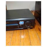 Vintage Stereo equipment, Curtis Mathis tuner, amplifier equalizer, cd player and panasonic 4head hi-fi stereo VHS.