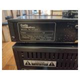 Vintage Stereo equipment, Curtis Mathis tuner, amplifier equalizer, cd player and panasonic 4head hi-fi stereo VHS.