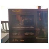 Vintage CD player with 300 CDs, and corresponding music folder from 1970s-early 2000s, Sony DVD player and recorder, and CD player