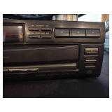 Vintage CD player with 300 CDs, and corresponding music folder from 1970s-early 2000s, Sony DVD player and recorder, and CD player