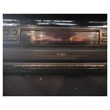 Vintage CD player with 300 CDs, and corresponding music folder from 1970s-early 2000s, Sony DVD player and recorder, and CD player