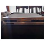 Vintage CD player with 300 CDs, and corresponding music folder from 1970s-early 2000s, Sony DVD player and recorder, and CD player