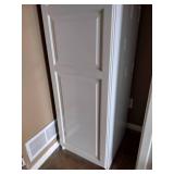 2 White IKEA shelves