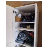 2 White IKEA shelves