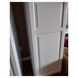 2 White IKEA shelves