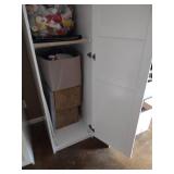 2 White IKEA shelves