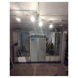 3 IKEA shelves with mirror