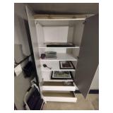 3 IKEA shelves with mirror
