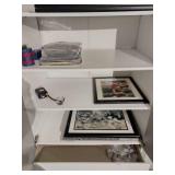 3 IKEA shelves with mirror