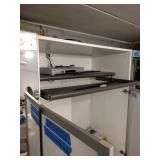 3 IKEA shelves with mirror