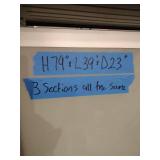 3 IKEA shelves with mirror