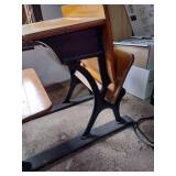 Antique iron school desks