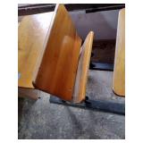 Antique iron school desks