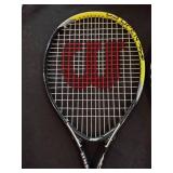 Wilson, prince, and slazenger tennis rackets