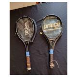 Wilson, prince, and slazenger tennis rackets