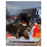 Ski and snow board boots. Nordica and Tyrolia ski bindings.