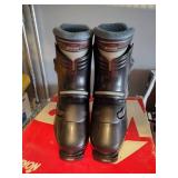 Ski and snow board boots. Nordica and Tyrolia ski bindings.