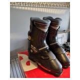 Ski and snow board boots. Nordica and Tyrolia ski bindings.