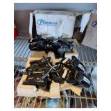 Ski and snow board boots. Nordica and Tyrolia ski bindings.