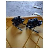 Ski and snow board boots. Nordica and Tyrolia ski bindings.