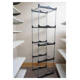 metal & plastic shelving unit