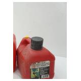 2 gas cans (1 & 2 gallon)