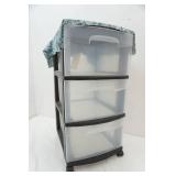 3 drawer storage cart
