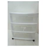 Sterilite 3 drawer storage cart with wheels