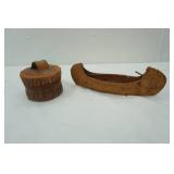 Birchbark Canoe & Basket