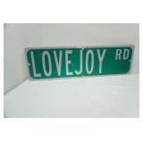 Love Joy Road sign 30"x 9"