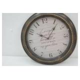 "Laugh as much as you breathe love as much as you live" clock