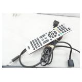 Philips DVD player, remote, light