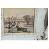 vintage wall art (4pcs 10"x10"