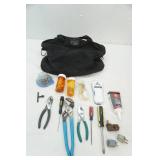 cloth tool bag & contents