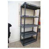 5 tier poly shelving unit