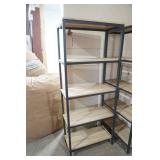 metal & wood 5 tier shelf 23.5"x9"x57"