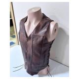 All-State Leather Riding Vest - Size 36"