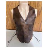 All-State Leather Riding Vest - Size 36"