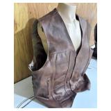 All-State Leather Riding Vest - Size 60"