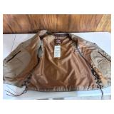 All-State Leather Riding Vest - Size 54"