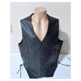 All-State Leather Riding Vest - Size 50"