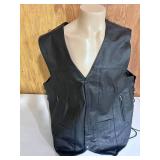 All-State Leather Riding Vest - Size 58"