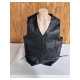 All-State Leather Riding Vest - Size 54"