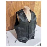 All-State Leather Riding Vest - Size 54"