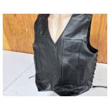 All-State Leather Riding Vest - Size 54"