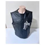 Z1R Conceal Carry Leather Vest - Size XL