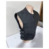 Tough - Nails Black Leather Vest Size - Small