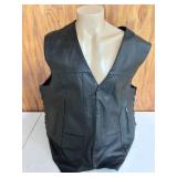 All-State Leather Riding Vest - Size 60"