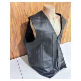 All-State Leather Riding Vest - Size 60"